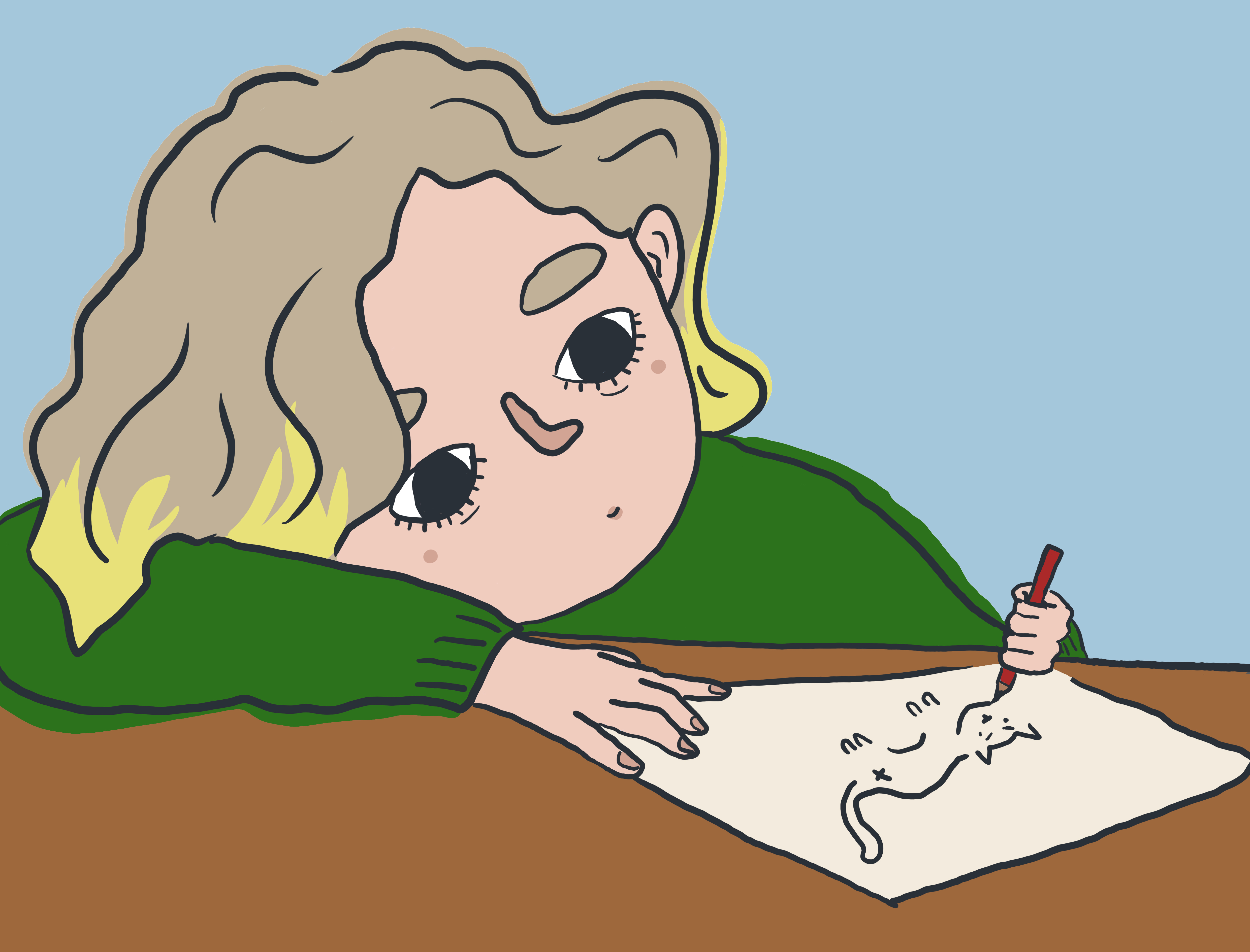 Tereza at work